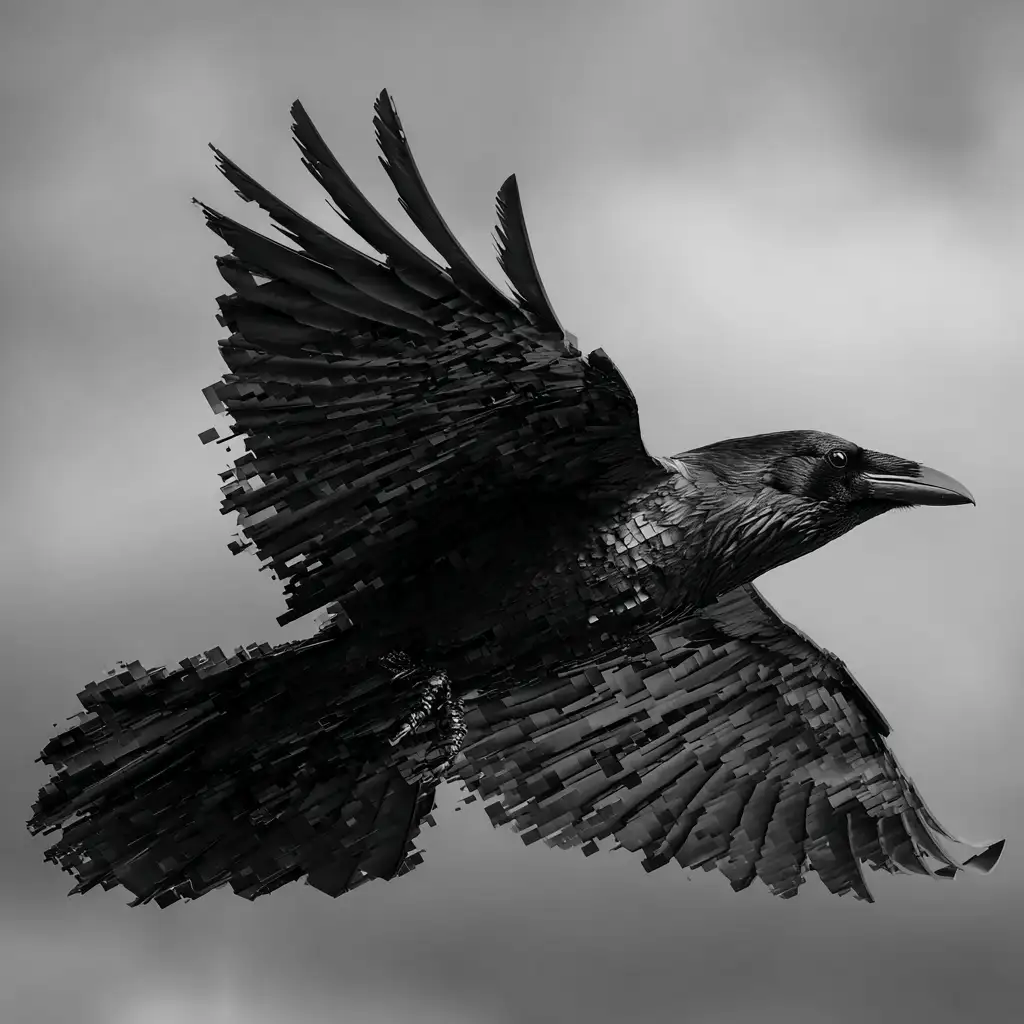 Raven in Flight
